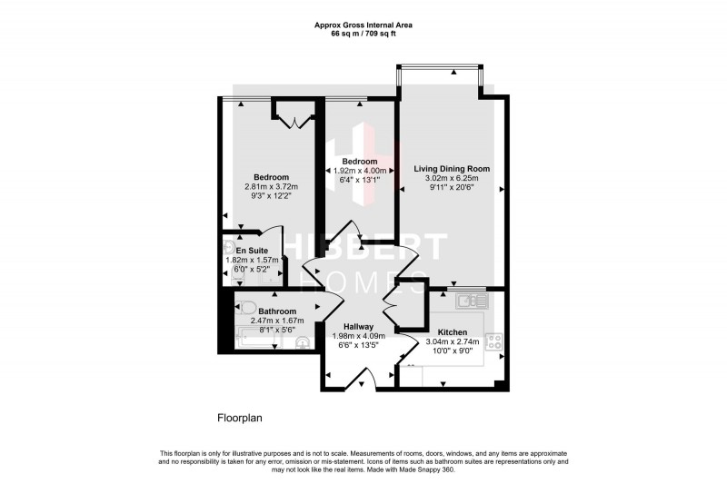 Floorplan for Derbyshire Road South, Devonshire Court, M33