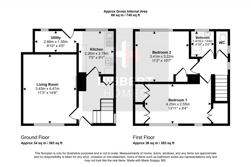 Floorplan for Wincanton Avenue, Manchester, M23
