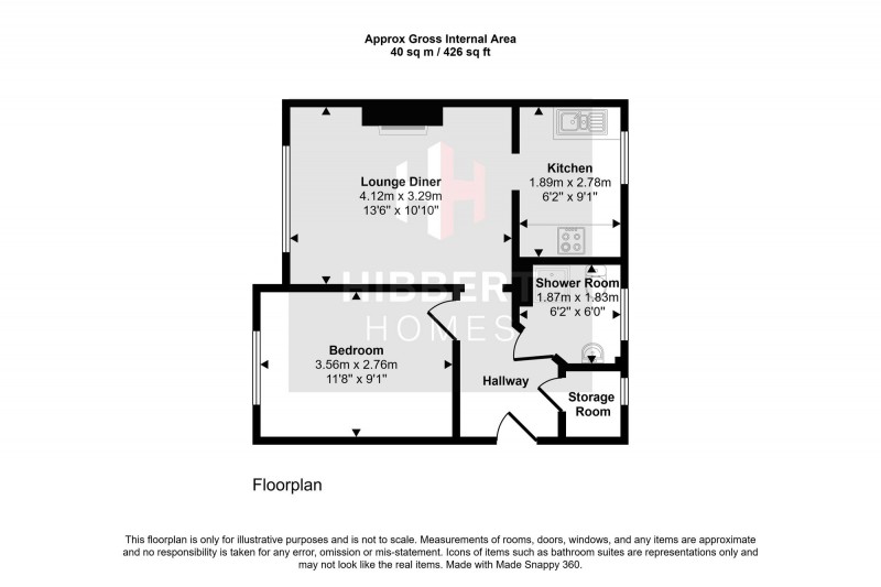 Floorplan for Springfield Road, Sale, M33