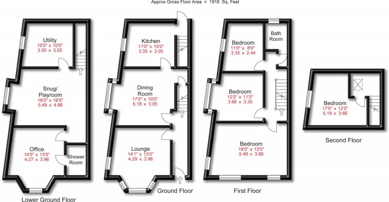 Floorplan for Ashfield Road, Altrincham, WA15