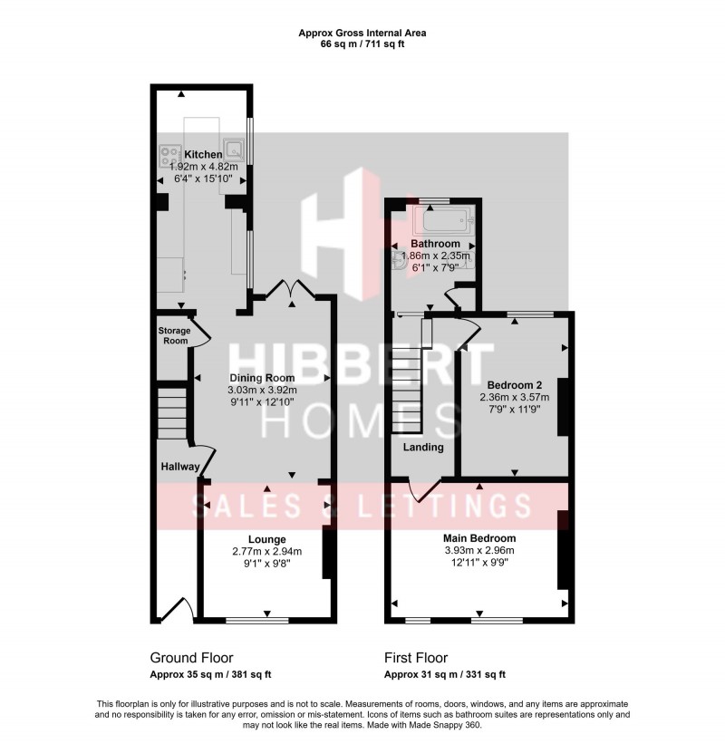 Floorplan for Borough Road, Altrincham, WA15