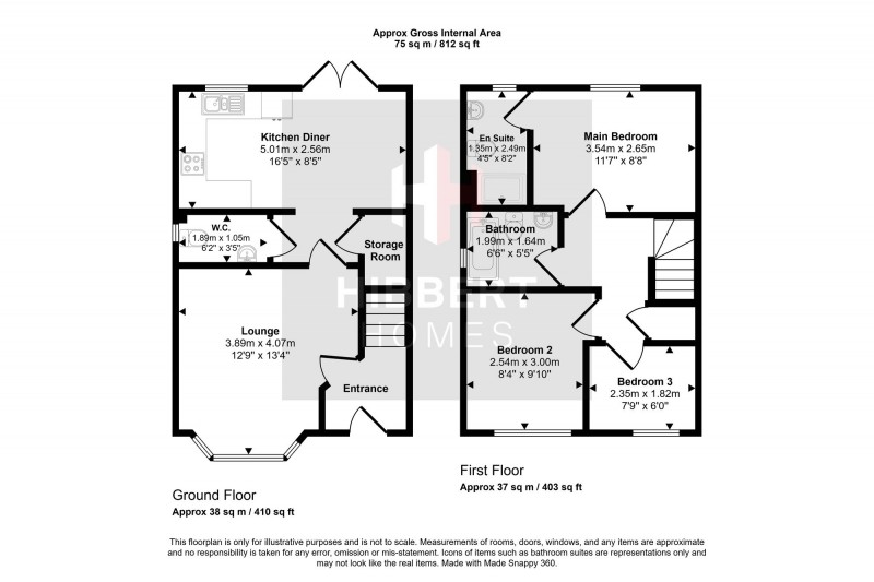 Floorplan for Bowler Place, Stockport, SK3