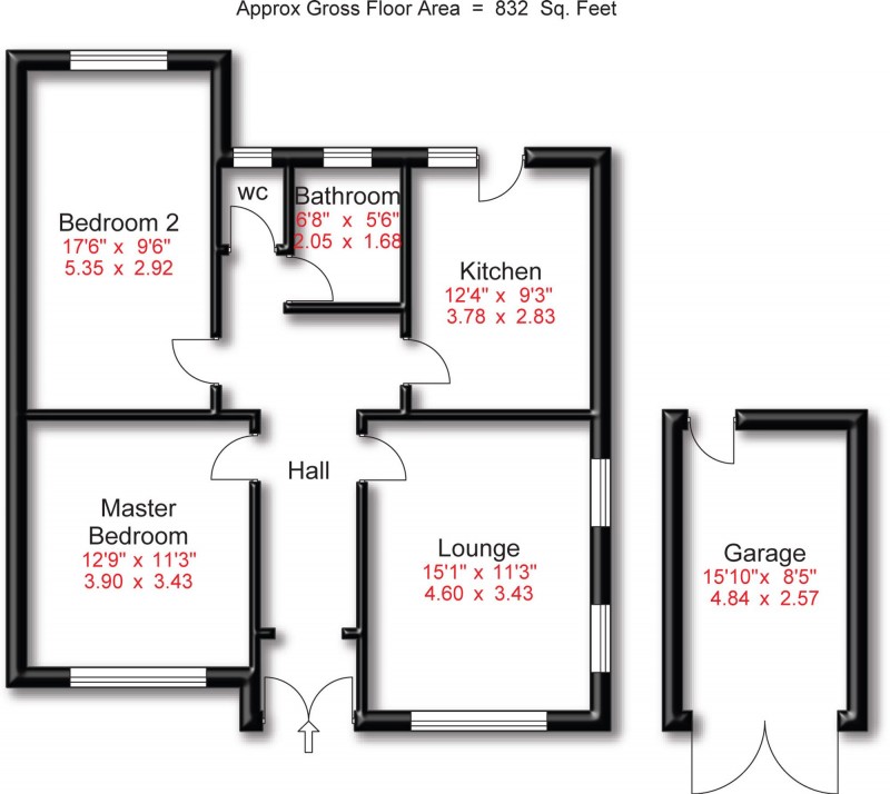 Floorplan for Aldersgate Road, Cheadle Hulme, SK8