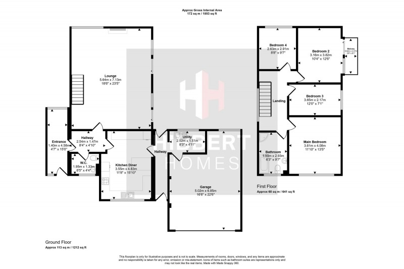 Floorplan for Dairyground Road, Bramhall, SK7