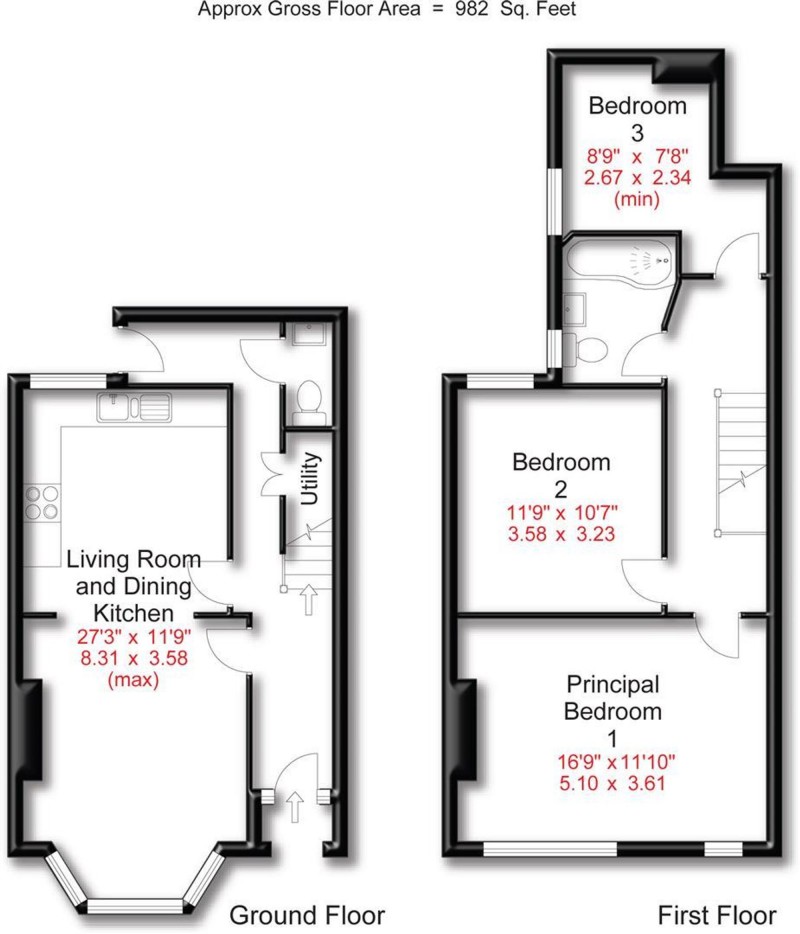 Floorplan for Townfield Road, Altrincham, WA14