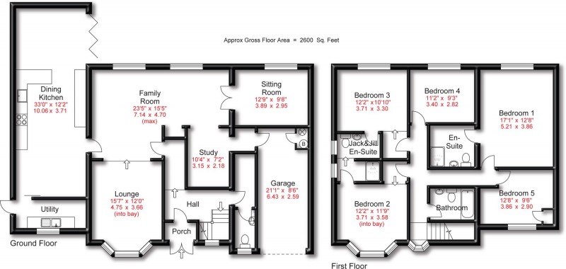 Floorplan for Laburnum Lane, Hale, WA15
