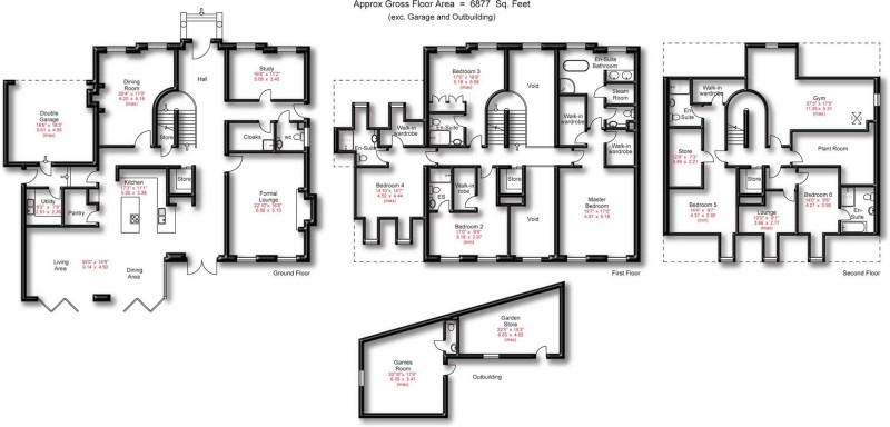 Floorplan for York Drive, Bowdon, WA14