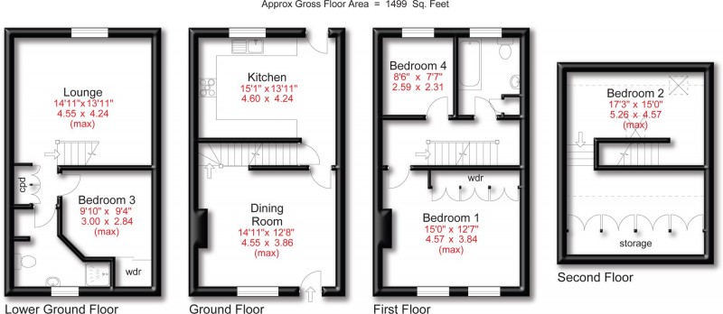 Floorplan for Hall Street, Stockport, SK1