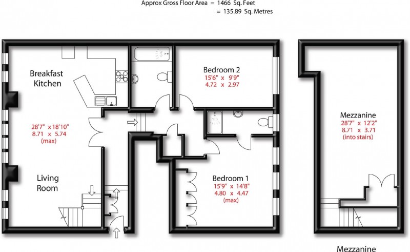 Floorplan for Limehurst, Bowdon, WA14 2BG.