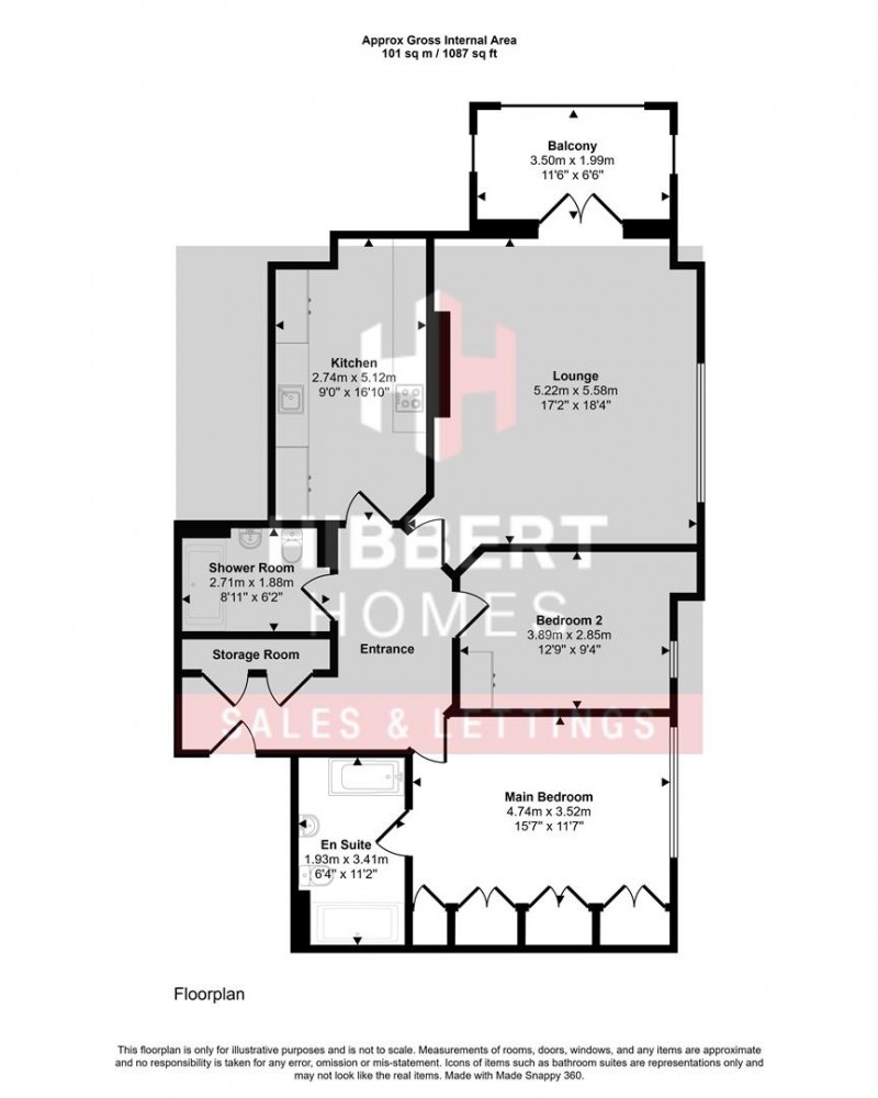 Floorplan for Dunham Mount, Altrincham, WA14 4AD