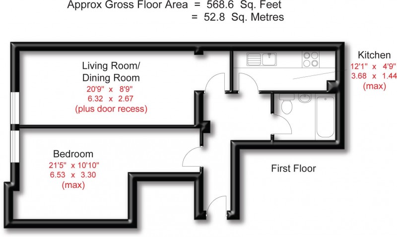 Floorplan for Ashley Road, Hale, Altrincham