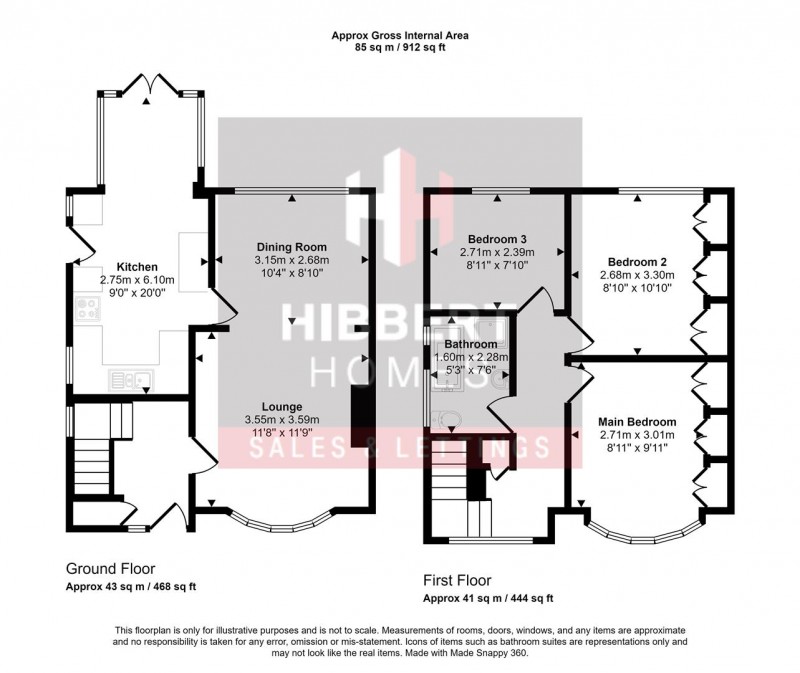 Floorplan for Goodwood Crescent, Timperley, WA15 7BD
