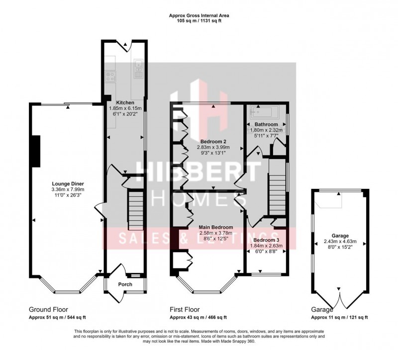 Floorplan for Rydal Avenue, Sale