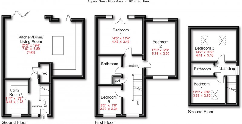 Floorplan for Albert Place, Altrincham, WA14 4PG