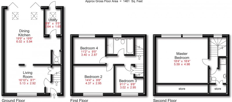 Floorplan for Tilstock Walk, Wythenshawe, M23 9AS