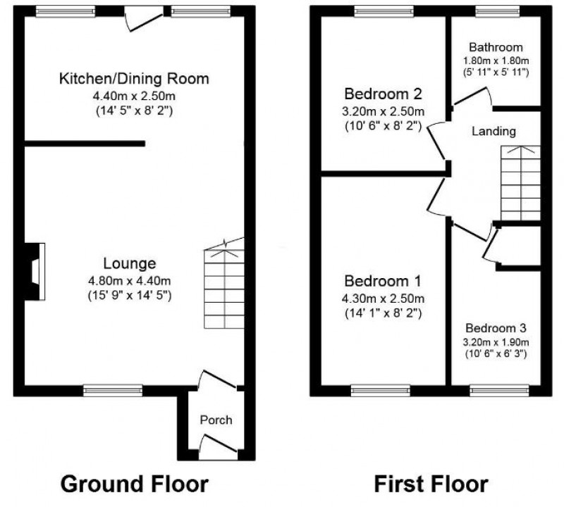 Floorplan for Amberwood Drive, Manchester, M23 9GU