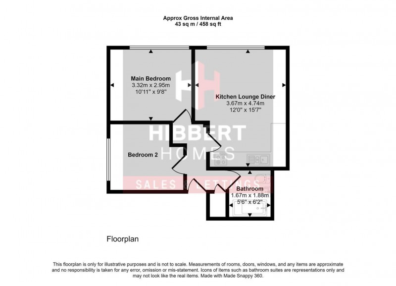 Floorplan for Ashton Lane, Sale, M33 6WF