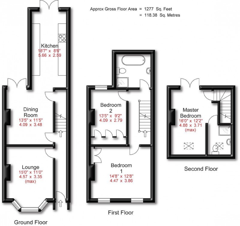 Floorplan for Beech Road, Hale