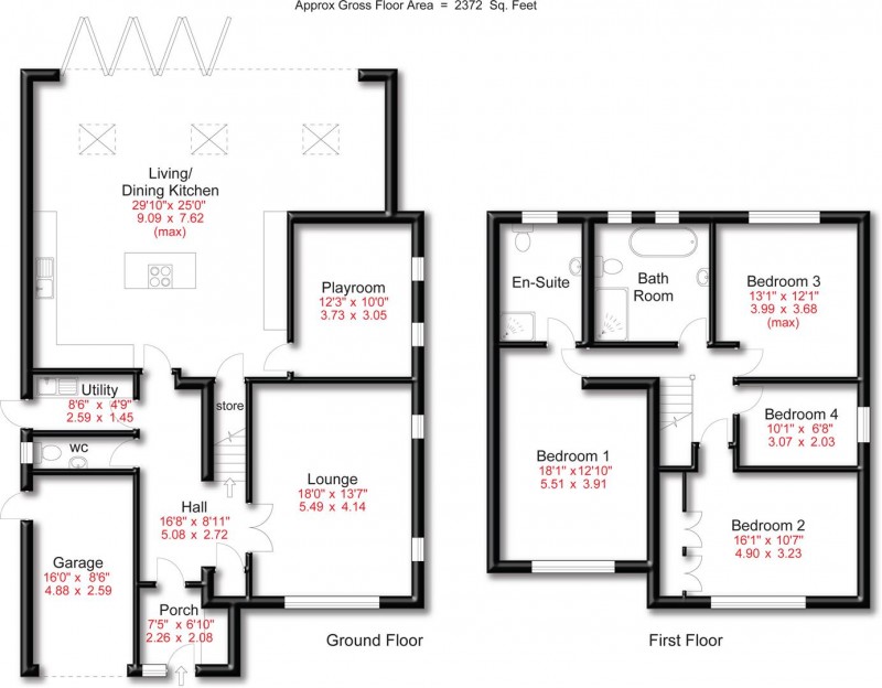 Floorplan for Tanyard Drive, Hale Barns, Altrincham