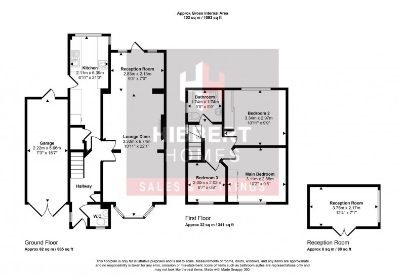 Floorplan for Acacia Avenue, Cheadle Hulme