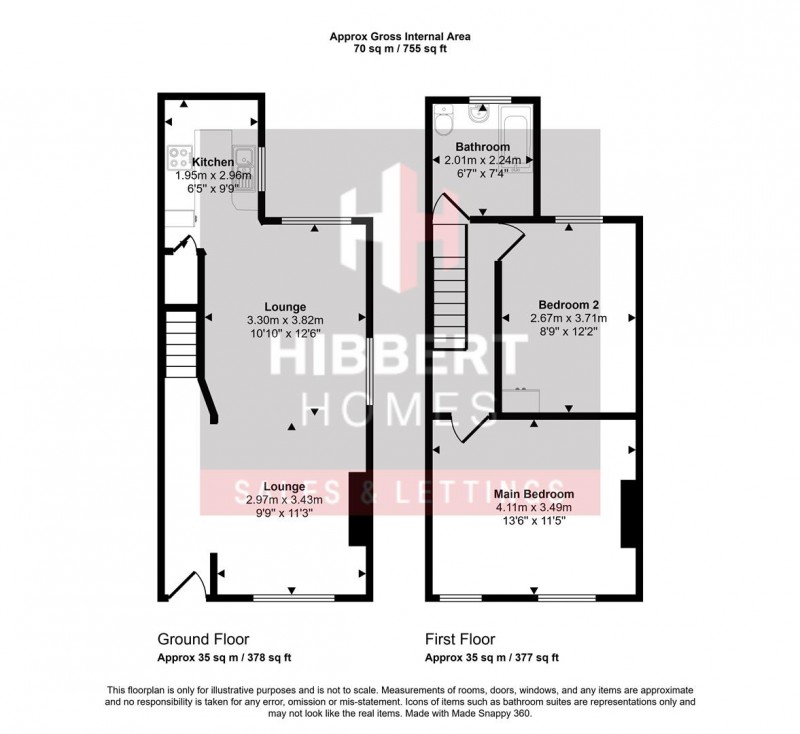 Floorplan for Turncroft Lane, Offerton, Stockport