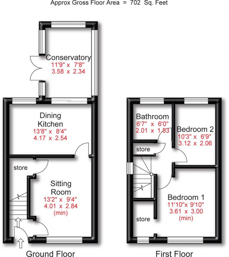 Floorplan for Gateacre Walk, Manchester