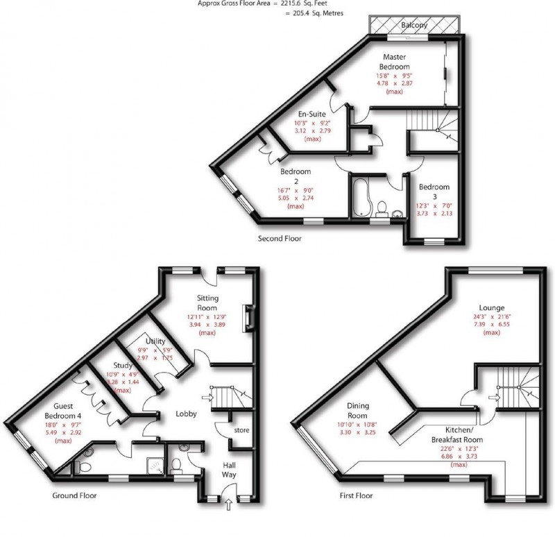Floorplan for The Carriages, Altrincham, WA14 4AF