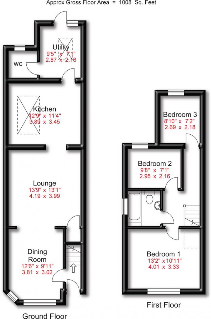 Floorplan for Bancroft Road, Hale, Altrincham