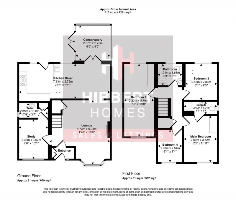 Floorplan for Carnegie Close, Sale