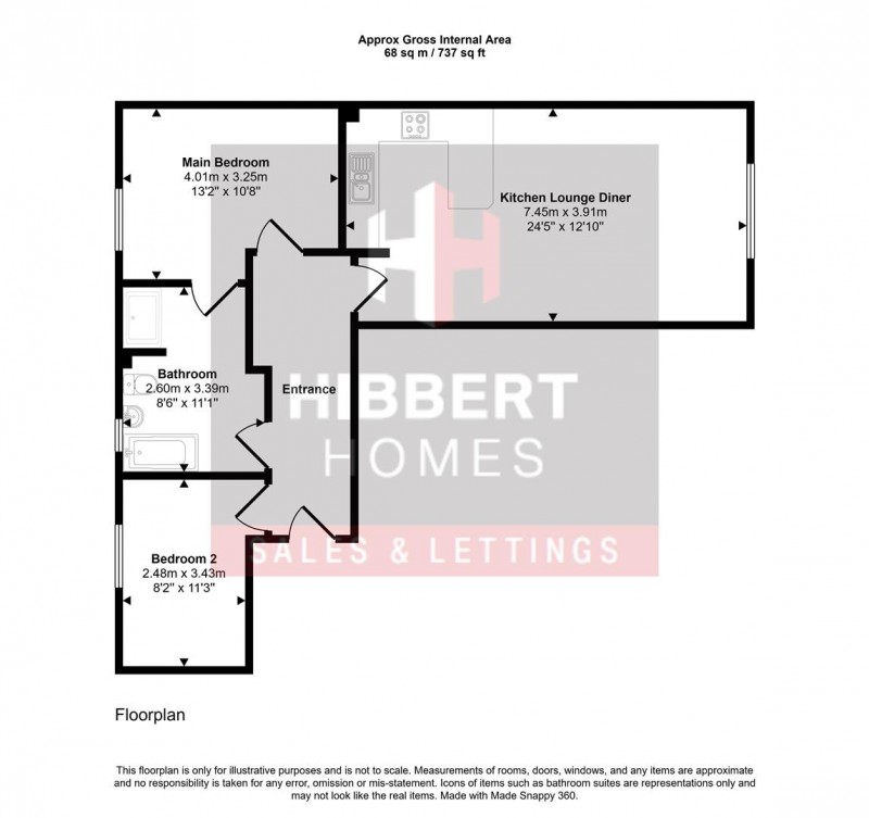 Floorplan for Lawnhurst Avenue, Manchester