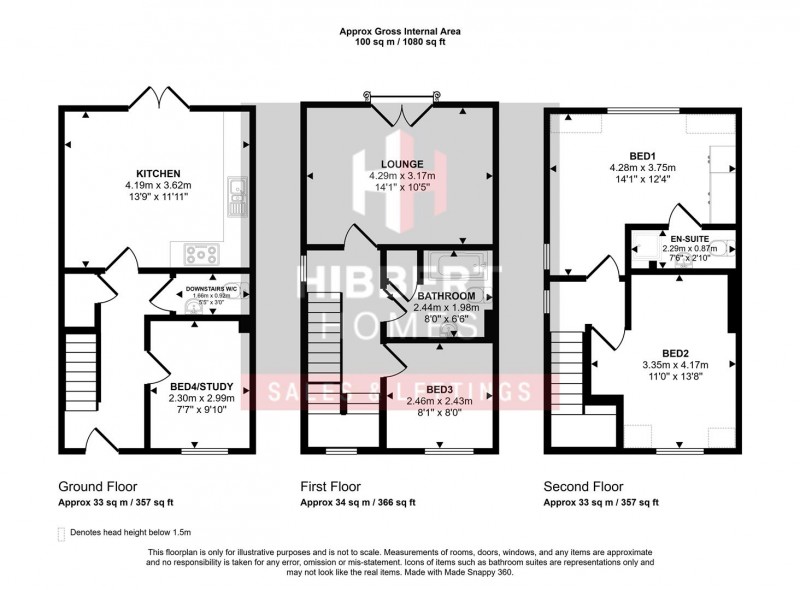 Floorplan for Lawnhurst Avenue, Brooklands, M23 9SA