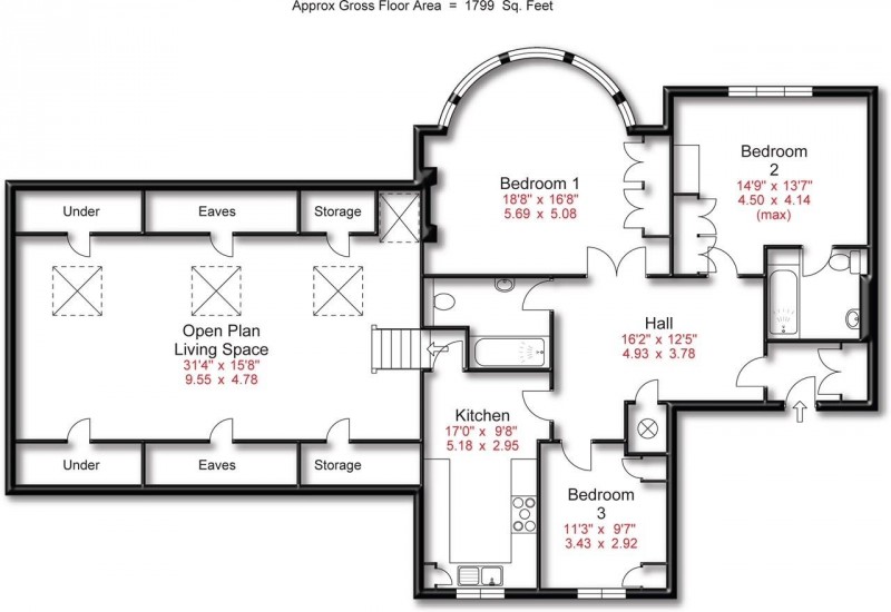 Floorplan for Harrop Road, Hale, Altrincham