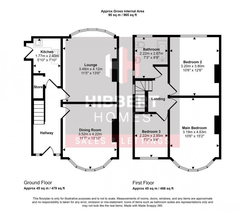 Floorplan for Chestnut Drive, Sale