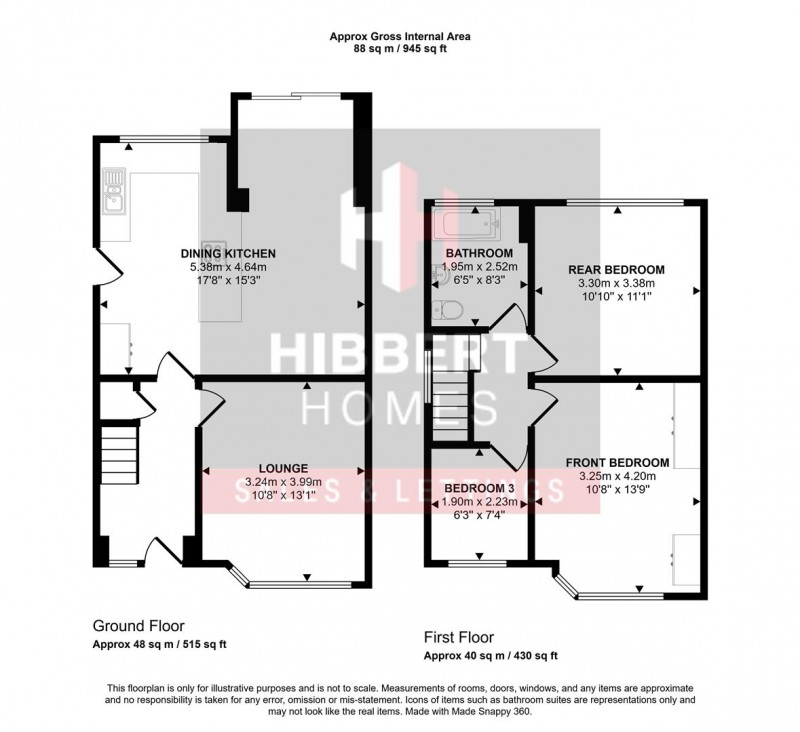 Floorplan for Clarendon Road, Sale, M33 2DZ