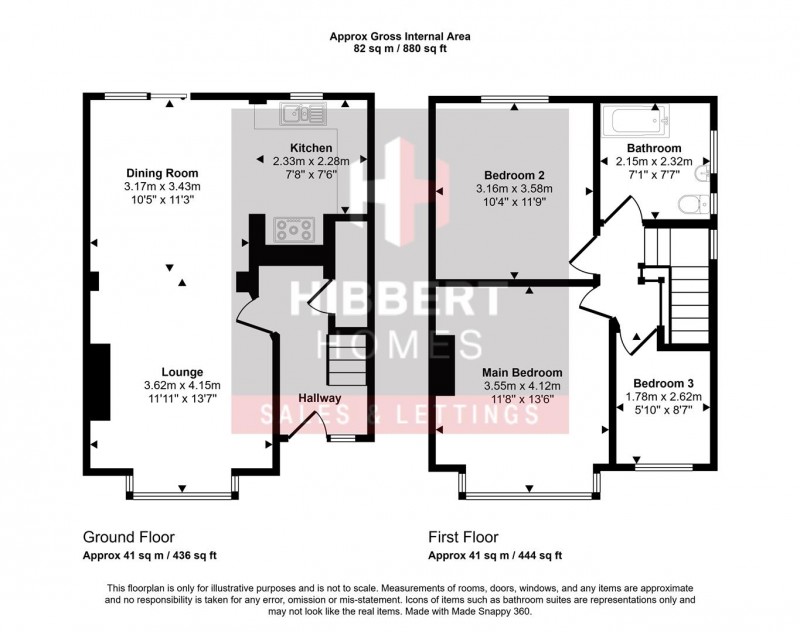 Floorplan for St. Lesmo Road, Cheadle Heath, Stockport