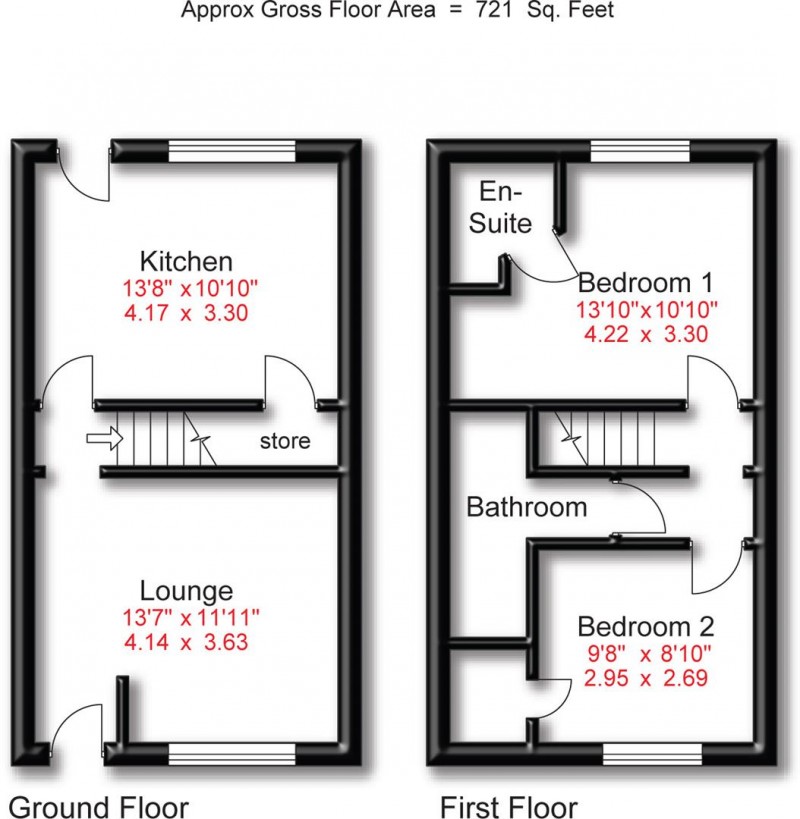 Floorplan for Brunswick Road, Altrincham