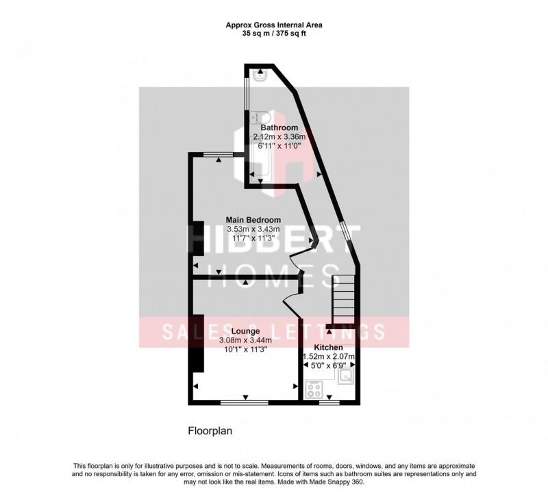 Floorplan for Hale Road, Hale Barns, WA15 8SX.