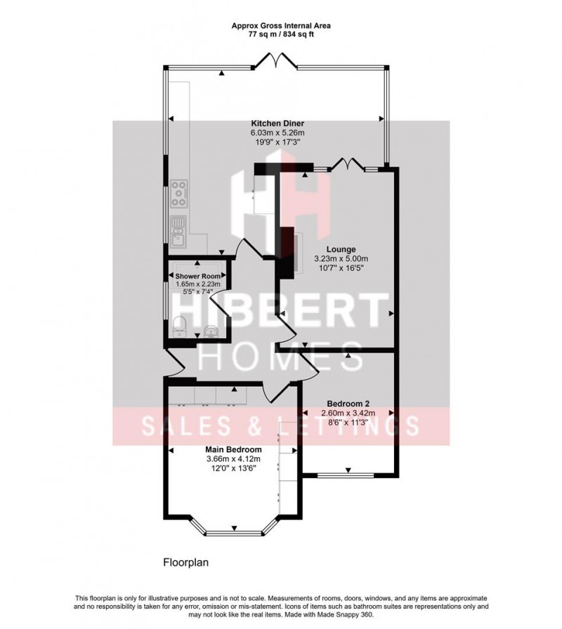 Floorplan for Lambert Drive, Sale