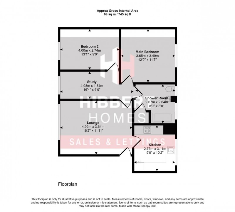 Floorplan for Damery Court, Bramhall