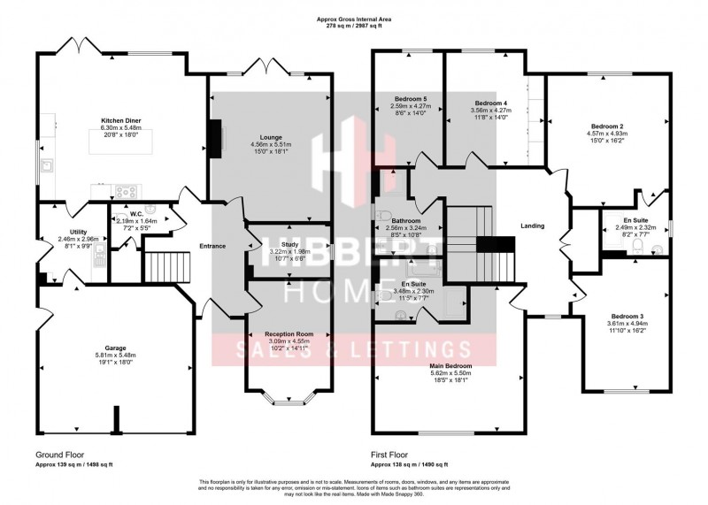 Floorplan for Ramsdale Road, Bramhall, Stockport