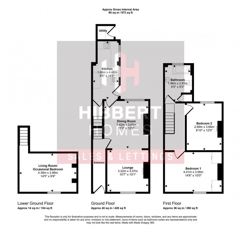 Floorplan for Wharf Road, Altrincham