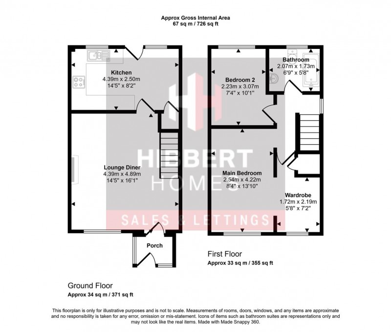 Floorplan for Maypool Drive, Stockport