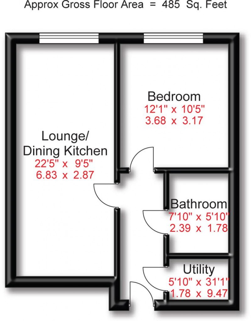 Floorplan for Brown Street, Altrincham
