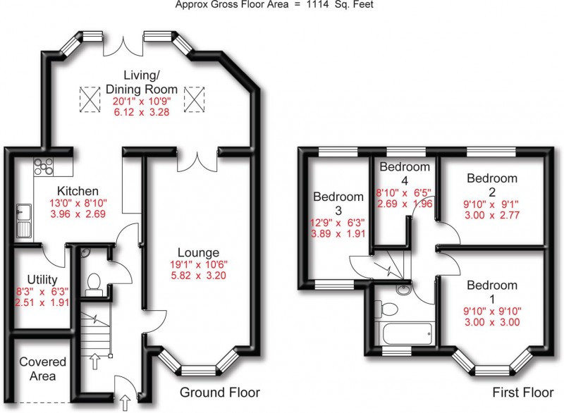 Floorplan for Arderne Road, Timperley, Altrincham