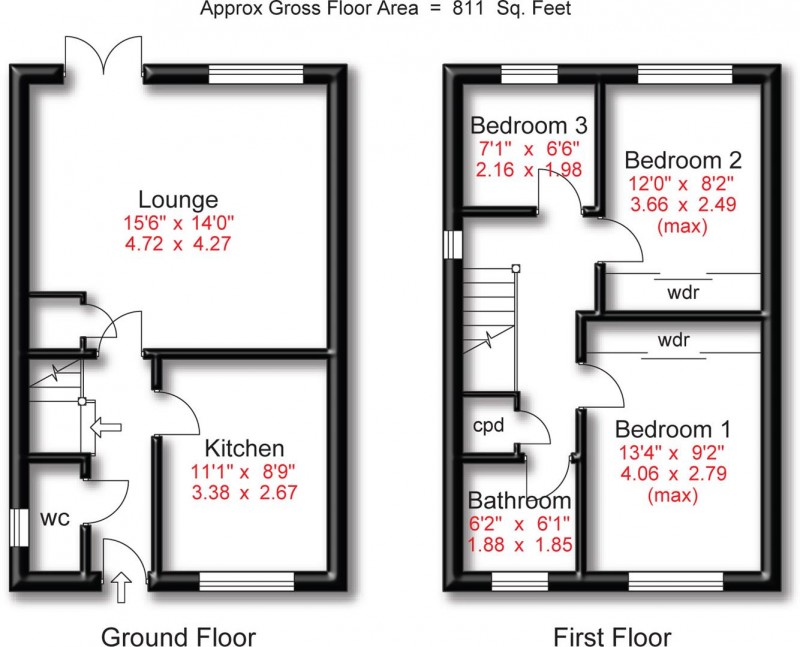 Floorplan for Maryport Drive, Timperley, Altrincham