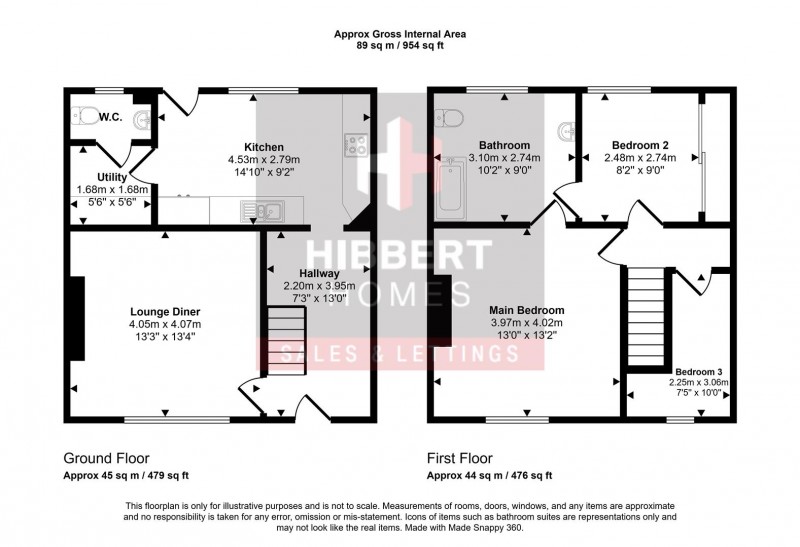 Floorplan for Waterloo Cottages, Compstall Road, Romiley