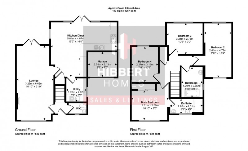 Floorplan for Carnegie Close, Sale