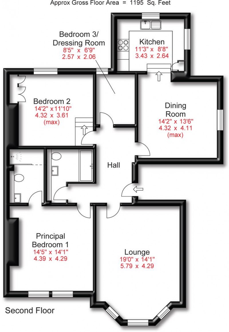 Floorplan for Selber, Heald Road, Bowdon, Altrincham