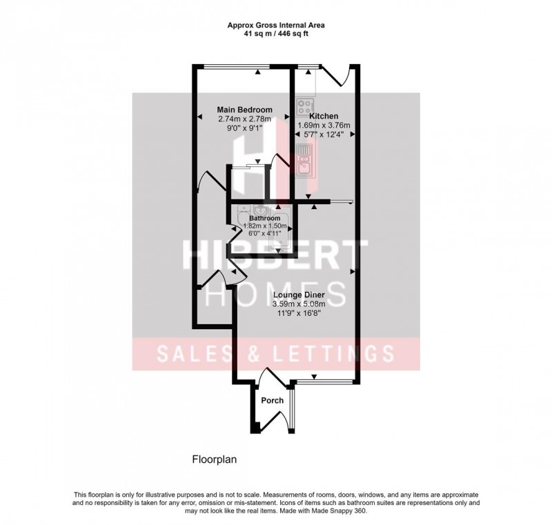 Floorplan for Holset Walk, Hazel Grove, Stockport