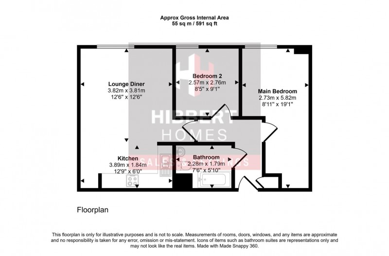 Floorplan for Ordsall Lane, Salford